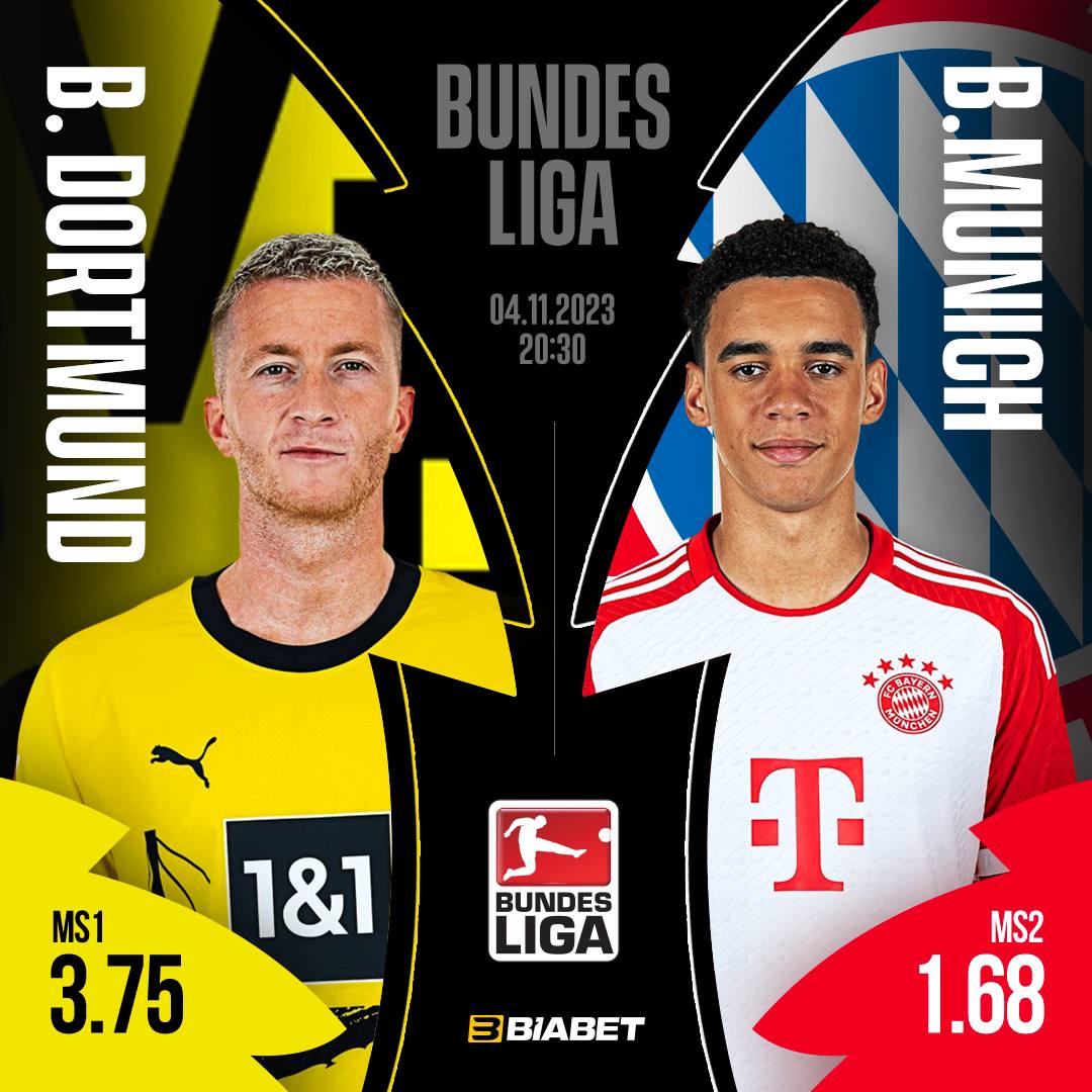 Almanya’da DER KLASSIKER Zamanı! 🇩🇪🔥 Borussia Dortmund ve Bayern Münih, Signal Iduna Park'ta mutlak galibiyet için karşı karşıya! #BVBFCB Hemen Oyna!📲 biabetlink.com ⚡️