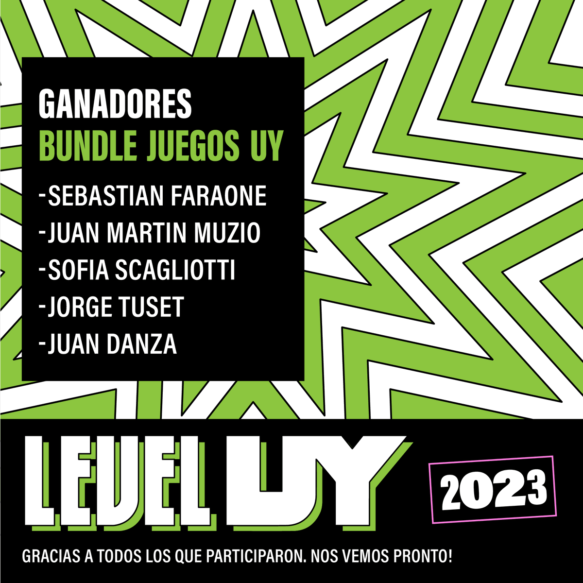 LEVEL_UY's tweet photo. ¡Felicidades! Aquí están los ganadores del Bundle de Juegos uruguayos que sorteamos entre todos los asistentes de #LEVELUY

Revisen su correo, les enviamos toda la info para disfrutar de @EvilWizardGame #kindomrush #ironmarines y @PlayOutlanders 🎮🚀🇺🇾 https://t.co/MhUN6onIbg