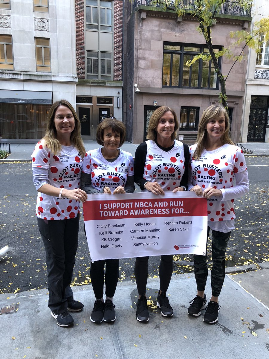 lesllake's tweet photo. 5 years ago this was the @StopTheClot @nycmarathon team!!! Now??!?!! Happy to report the 2023 team is the biggest yet! #runningforawareness # polkadotsareeverywhere #wanttorunnextyear?? https://t.co/1TFUin1JxS
