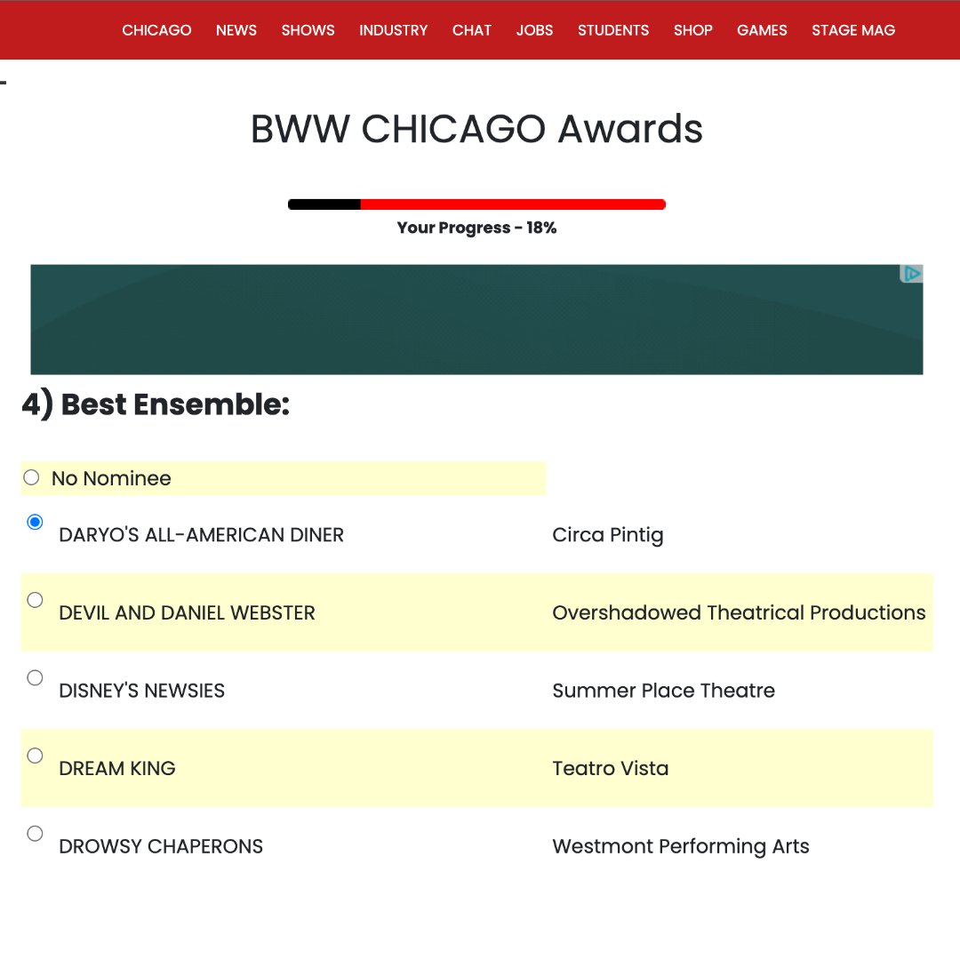 consplayspace's tweet image. Ain&apos;t that a hoot! My play, DARYO&apos;S ALL-AMERICAN DINER, about #StopAAPIHate was nominated for a  couple of awards in Chicago! PLEASE VOTE! broadwayworld.com/chicago/votere…