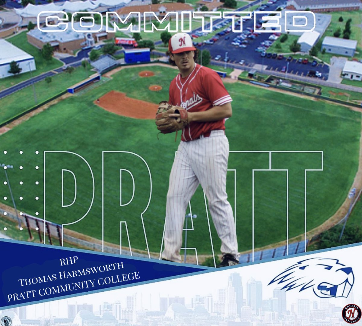 I’m very excited to announce my commitment to play division 1 NJCAA baseball at Pratt CC in Kansas. I would like to thank my family, friends, and the Nationals organization for helping me get to this point in my academic and athletic career. @PrattBaseball @NatsOnt