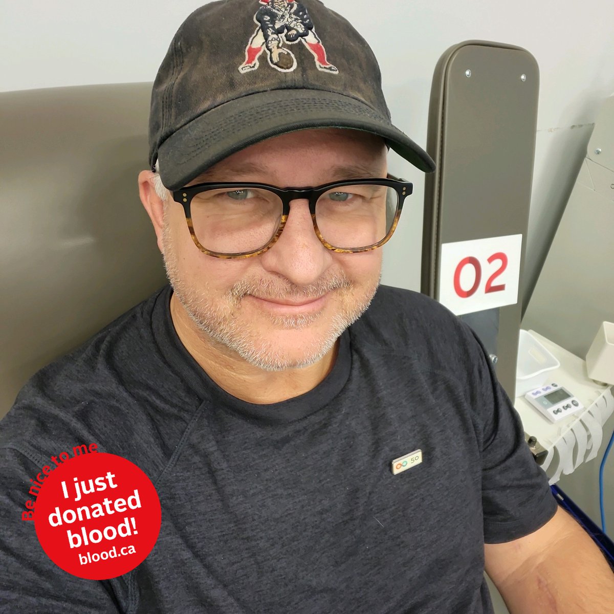 Didn't have time to shave but still found time to donate for the 50th time. #milestone #itsinyoutogive