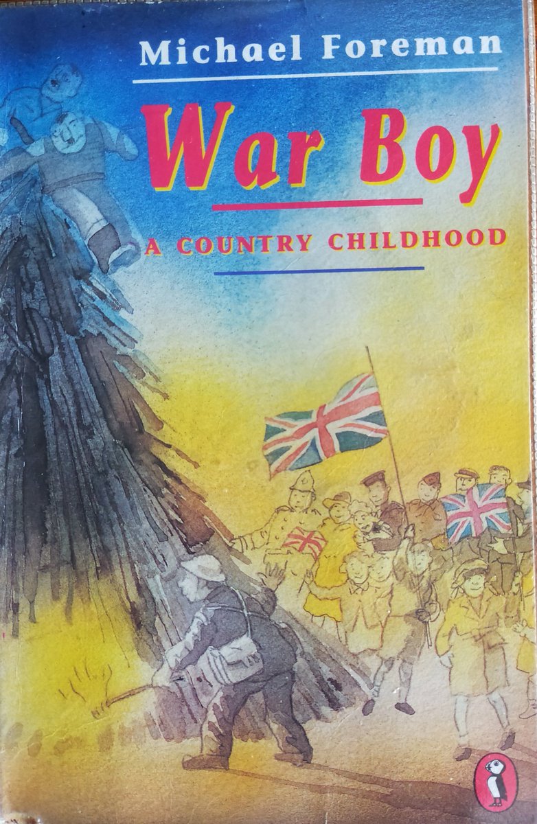 Youngsters aged 7+ who enjoy #HistoricalFiction + are fascinated by #WW2 will enjoy this #chapterbook #middlegrade #autobiography #WarBoy #ACountryChildhood by Michael Foreman @PuffinBooks. It is sensitively written + the illustrations are great.
#edutwitter 
#RemembranceSunday