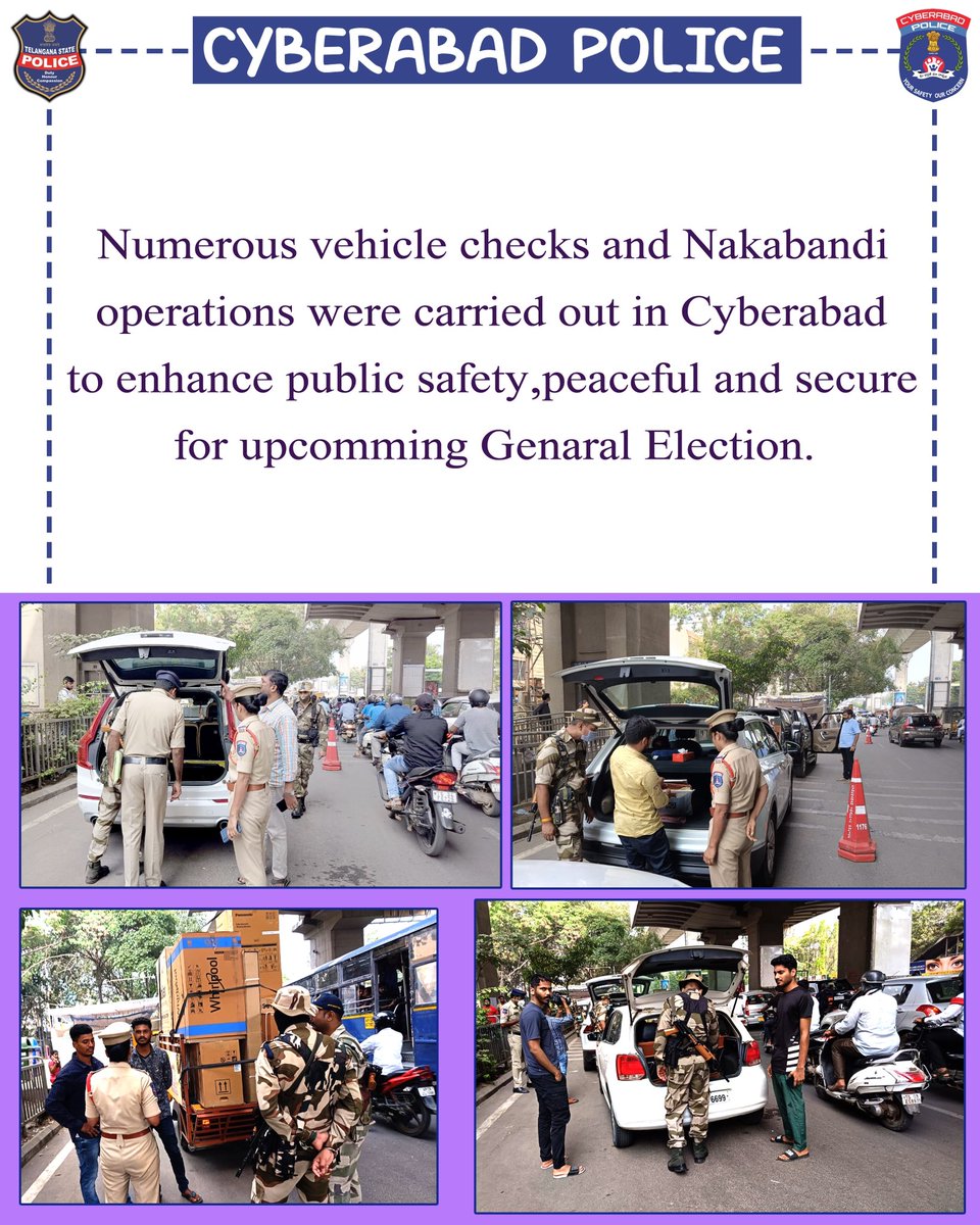 In preparation for the upcoming General Election, a series of rigorous vehicle checks and Nakabandi operations were diligently executed in Cyb. These concerted efforts aimed to fortify public safety and ensure a tranquil & secure environment for the forthcoming electoral process.