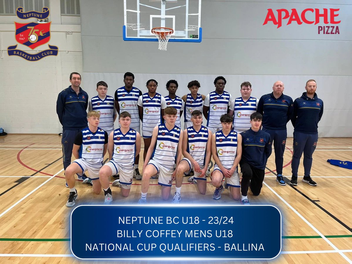 Cup fever continues through the club, our u18s are in Ballina this weekend playing in the Qualifiying tournaments for the Billy Coffey U18s Men’s National cup, the lads play Dublin Raiders, Tralee Magic and Athlone today,, best of luck to all the coaches and players #weareneptune