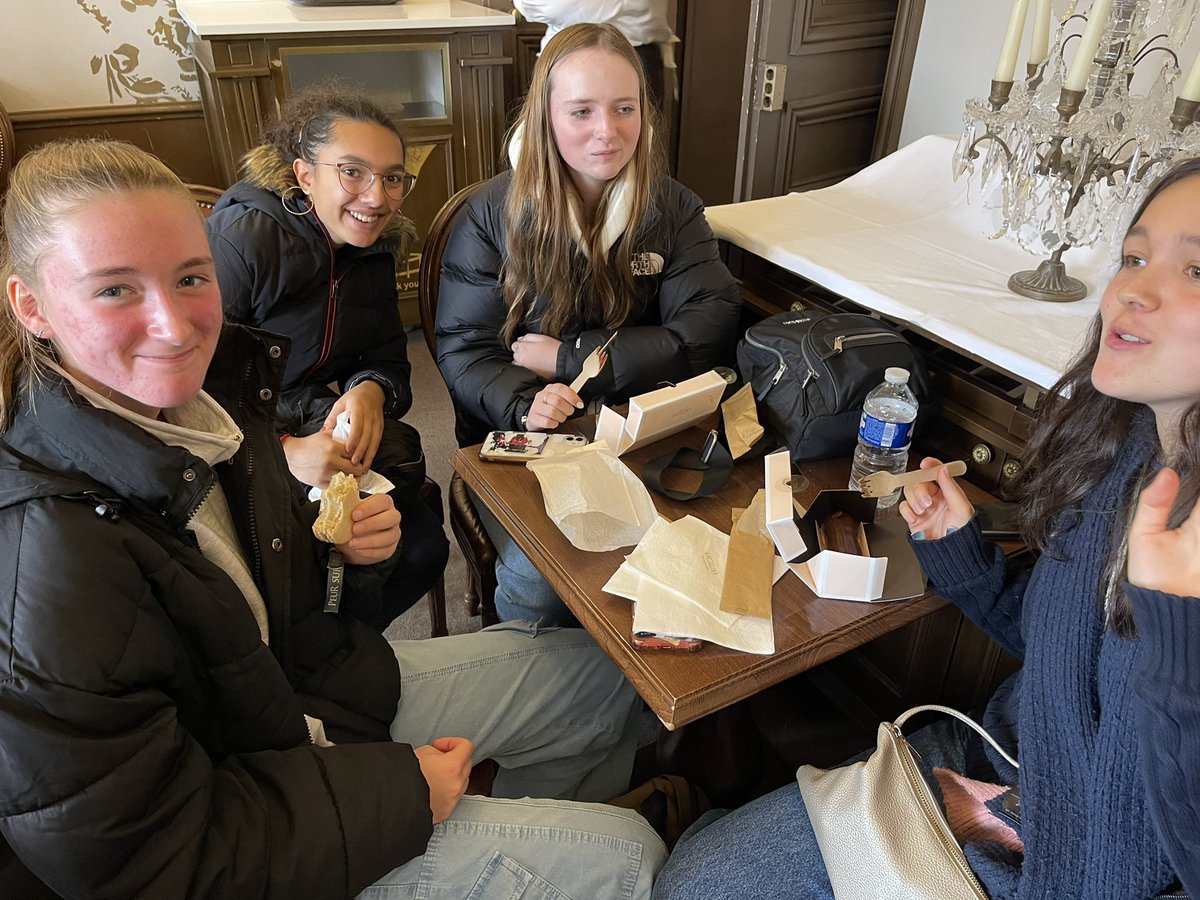 KingsCreativEly's tweet photo. And a stop to the famous tea room: Angelina! Délicieux! @Kings_Ely @angelinatea https://t.co/XVvElz4Krh