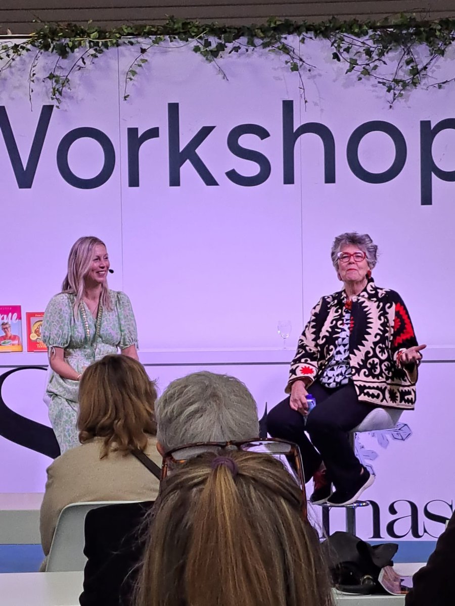 Big thank you to @prueleith for joining us at Spirit of Christmas fair today to chat about her book The Vegetarian Kitchen with <a href="/cookwithjopratt/">Jo Pratt</a> 📚

Signed copies of her books are available at Stand J100 at @spiritfairs ✍️