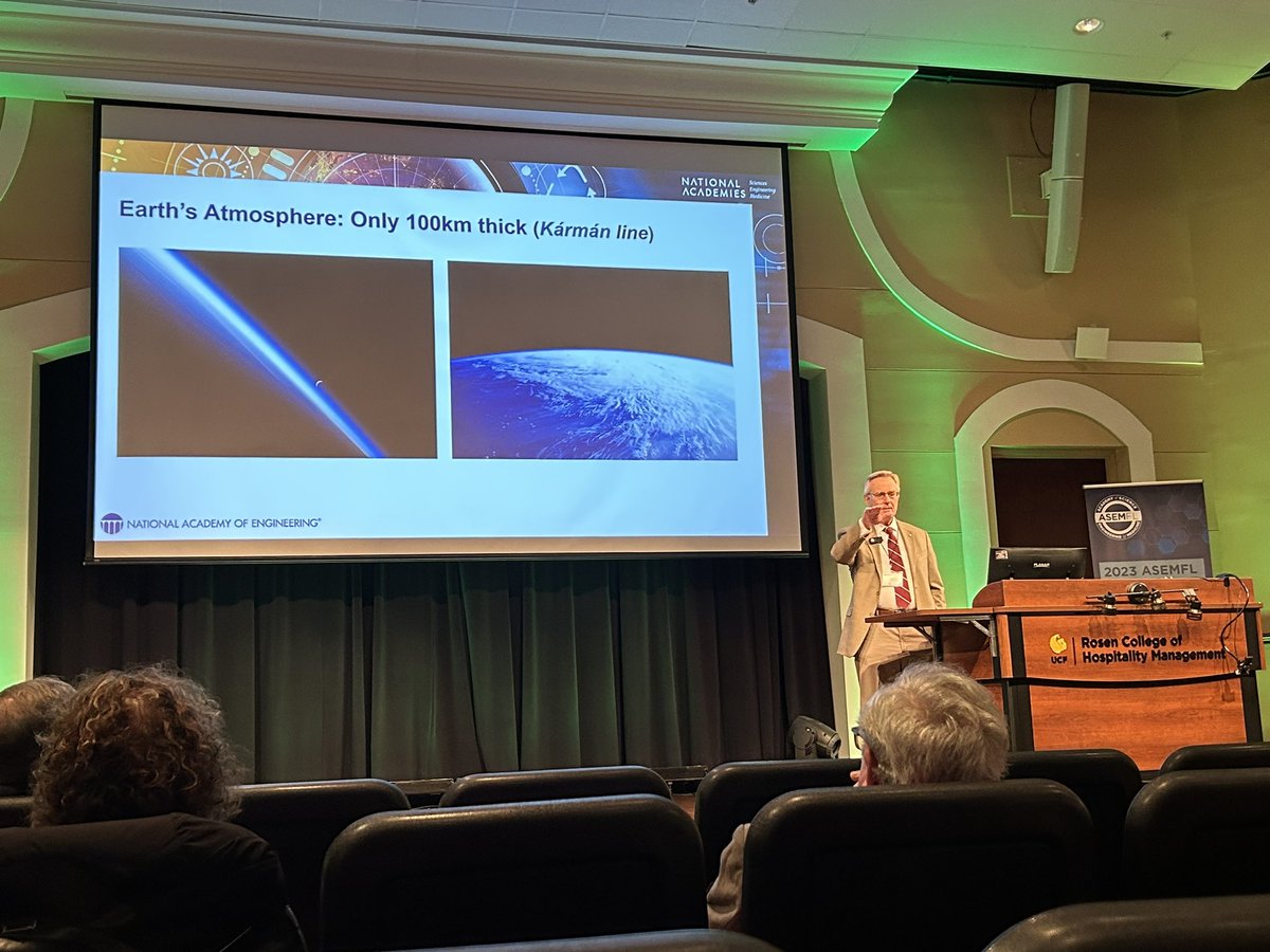 CESchmidt_UF's tweet photo. Thought provoking talk on “Addressing Climate Change, How and When” by Dr. John Anderson, President of National Academy of Engineering, at the Annual ASEMFL Meeting. Big engineering challenges that require social acceptance. Social sciences required. #asemfl2023 @asemflorida https://t.co/gcGM767TyT