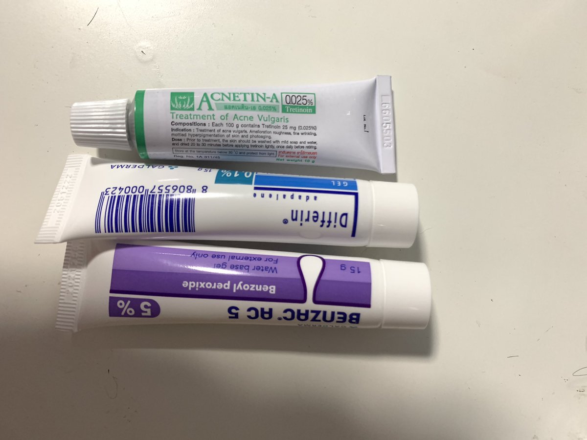 ccngx_'s tweet photo. ส่งต่อค่ะ เหลือ 95% เราใช้ไป2-3ครั้ง
— Acnetin-A 0.025% = 95 
— Differin 15g = 350 เหลือ 80%
— Benzac 5% = 120 

รับทั้งสามตัวส่งฟรีค่ะ 🫰🏻 

#ส่งต่อคสอ #ส่งต่อdifferin #ส่งต่อสกินเเคร์ #ส่งต่อเสื้อผ้า #vghbkk #cintageshop https://t.co/F9yzmxlxow