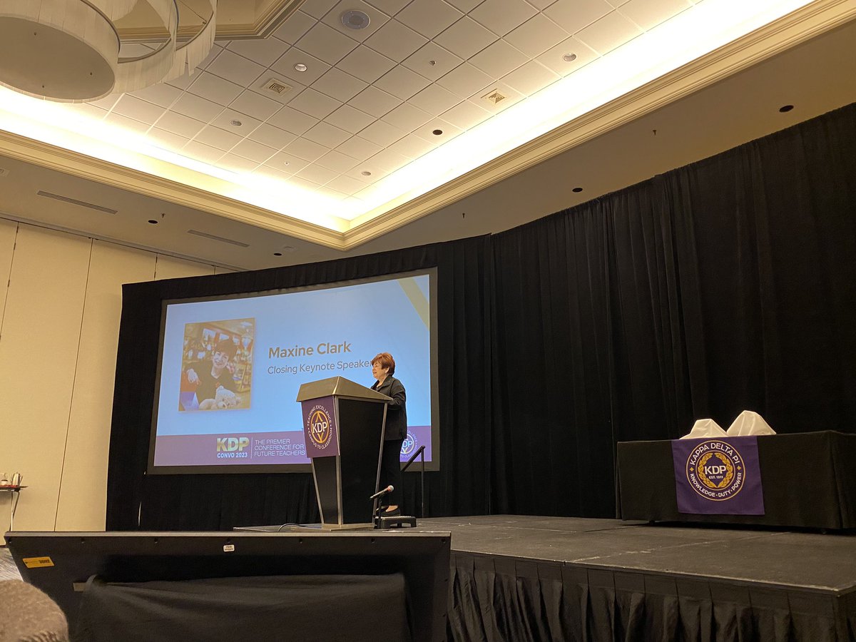 “Teachers are my hero!” 

A wonderful morning with Maxine Clark, founder of Build-A-Bear Workshop! <a href="/ChiefExecBear/">Maxine Clark</a> @kappadeltapi #KDPConvo2023