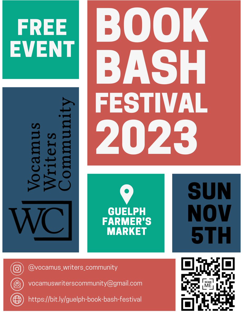FearIvanka's tweet image. If you are in the #guelph area tomorrow, drop in to #bookbash at the Farmer&apos;s Market where I will be one of the authors signing #books. #canadianfiction #bookfestival