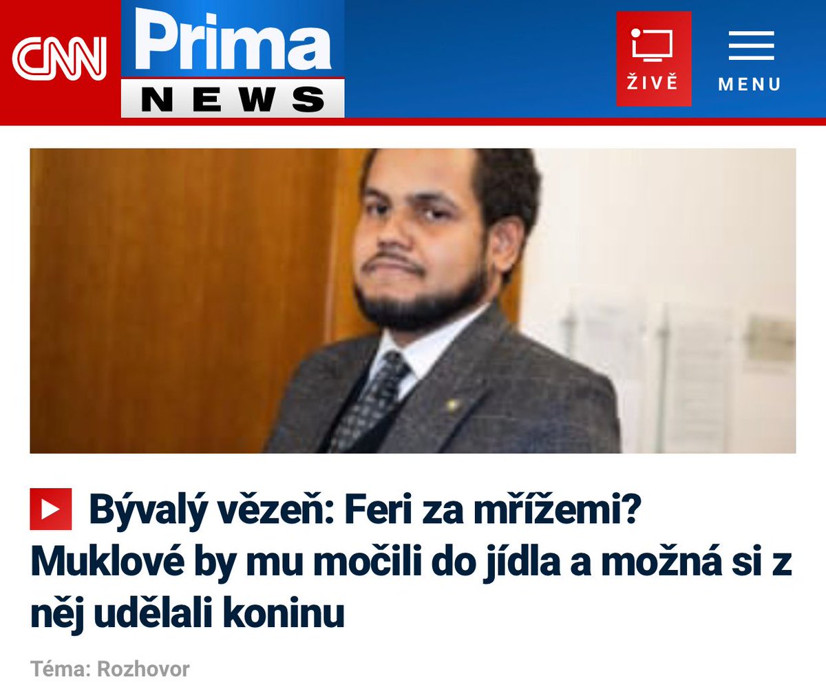 DanielFlasza's tweet photo. Bývalý dealer a mukl to dotáhnul na CNN Prima News. V rozhovoru na aktuální téma jsem se snažil mluvit upřímně, tak doufám, že se kvůli tomu nebude chtít zase podřezat. ROZHOVOR: https://t.co/ZyICageDnz https://t.co/bFXuiXhbwn