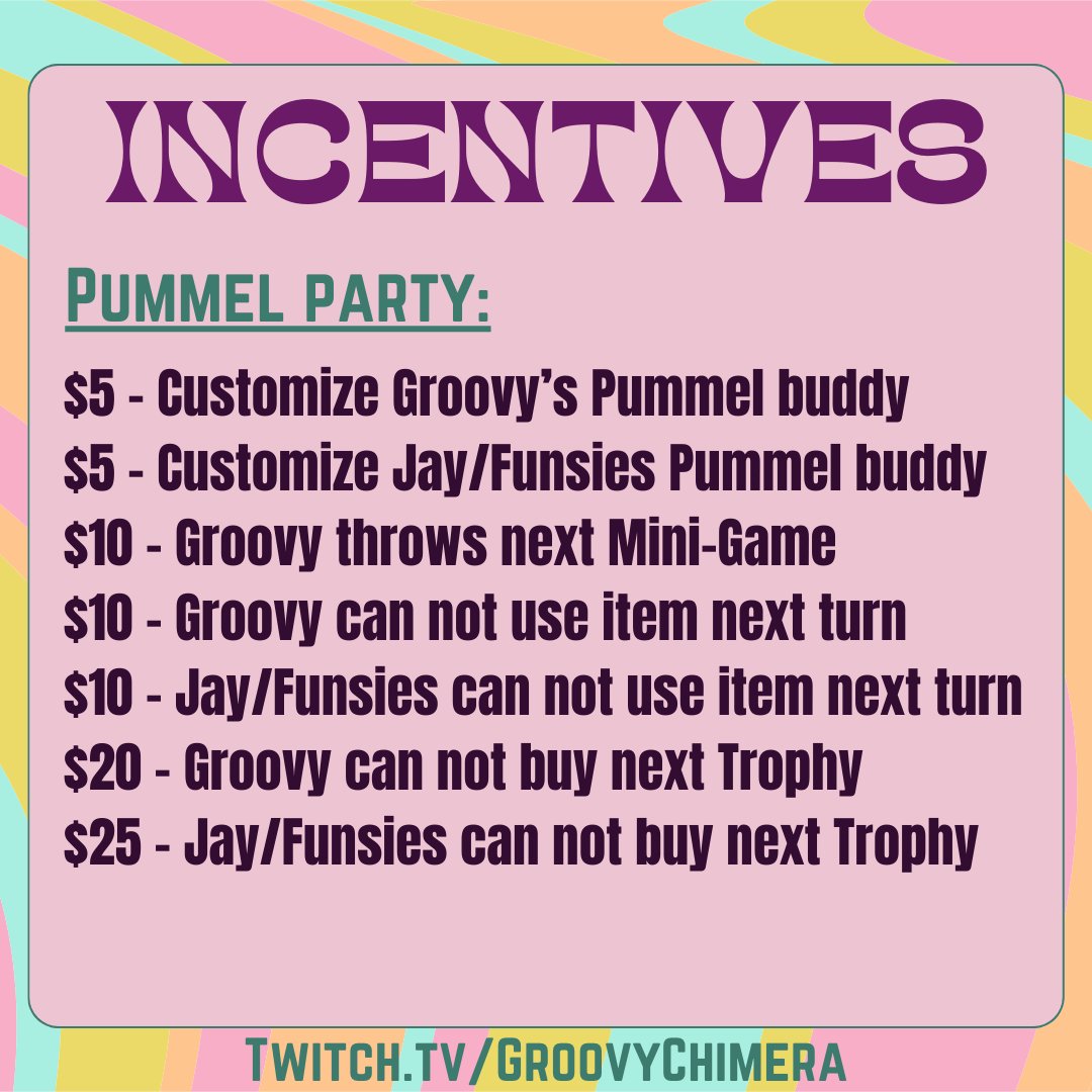 GroovyChimera's tweet photo. TODAY IS GAME DAY! I will be live at 2pm (PT) to fundraise in support of @CMNatUCDavis - check out our rad incentives to affect gameplay!

https://t.co/I7fTMvwBo3

#EXTRALIFE #GameDay #changekidshealth #minecraft #pummelparty https://t.co/X8lAo2Uj6C