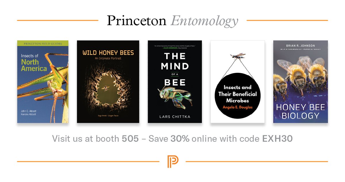 Attending #EntSoc2023 (hosted by @EntsocAmerica) tomorrow through Nov. 8? So are we! Come visit us at booth 505 and browse through our latest #entomology titles. Plus, save 30% (in the US and Canada) through Nov. 30 with code EXH30. See you there!