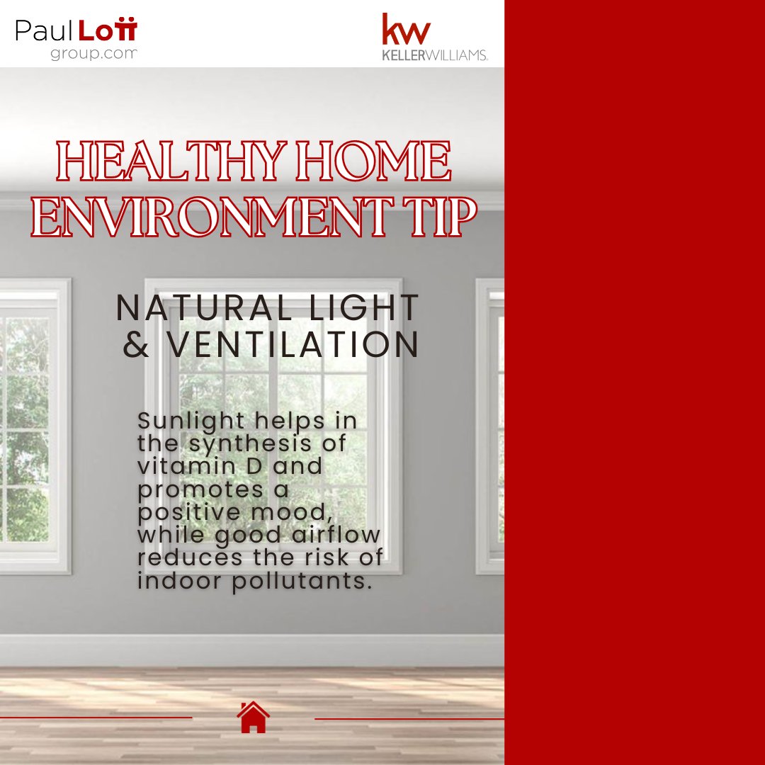 paullottteam's tweet image. 🌞✨ Embrace the Sunshine and Fresh Air! ☀️🏡
Sunlight not only aids in the synthesis of vitamin D but also boosts your mood! 🌞Plus, good airflow helps keep indoor pollutants at bay! 🌬️🍃

Let's make your dream home a reality!  🏠🔑 

#HealthyHomeHaven #NaturalLightMagic