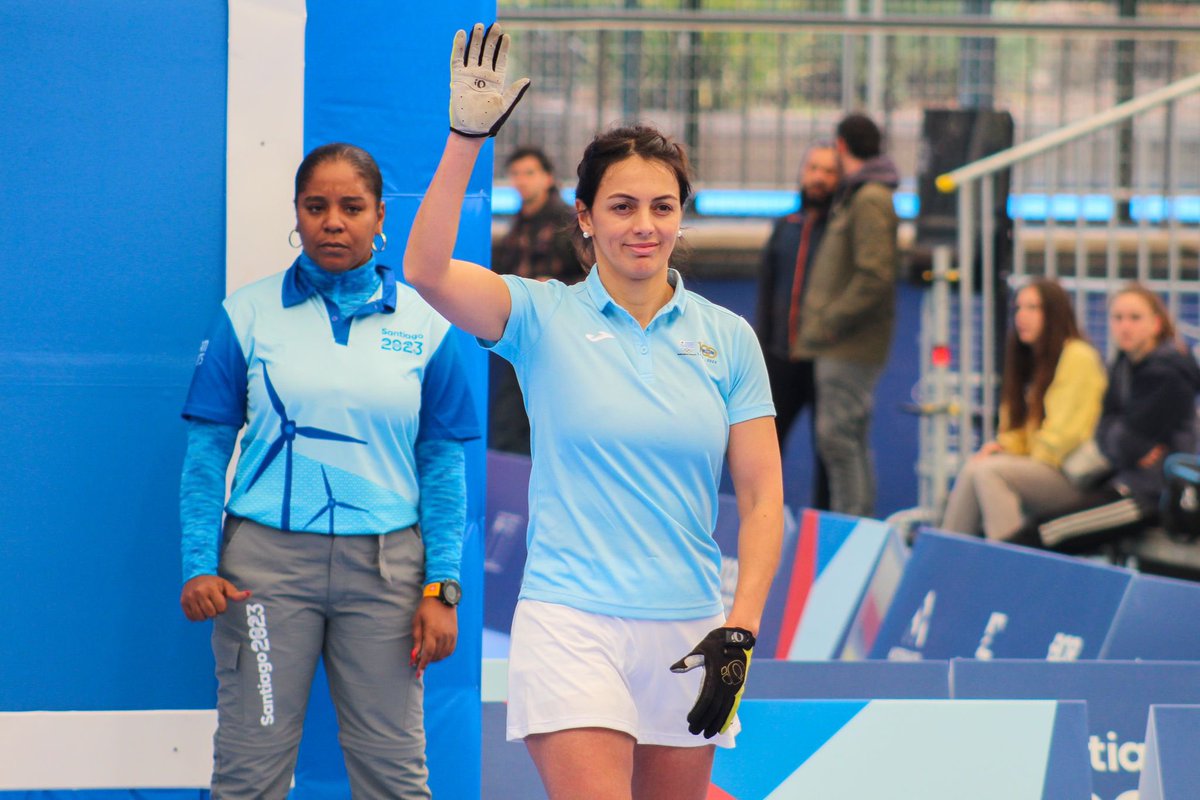 arrillagae's tweet photo. Medalla de plata 🥈🇺🇾👏🏼
Leonella Acosta cayó en la final por el 🥇 de la modalidad #frontball de pelota vasca con Itzel Reyes 🇲🇽, actual campeona del mundo, 2-0 (12-4, 12-3) y le dio la presea de plata a #Uruguay en @Santiago2023 💪🏻
¡Felicitaciones!
📸: @UyDeporte https://t.co/PbX5kTxhfk