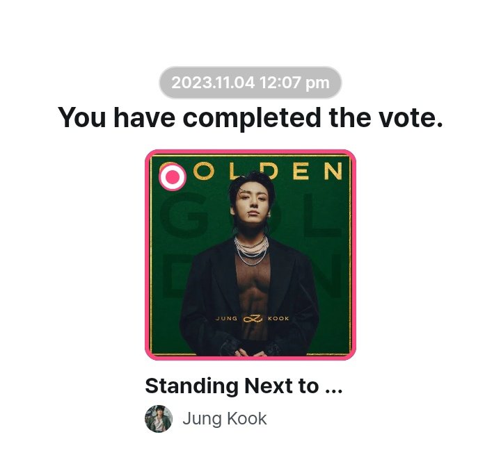 sugadboy's tweet image. — La pre-votación de M COUNTDOWN reinició, así que ya pueden dejar su voto por 'Standing Next To You' de #JUNGKOOK ↓

(mnetplus.world/community/vote…)