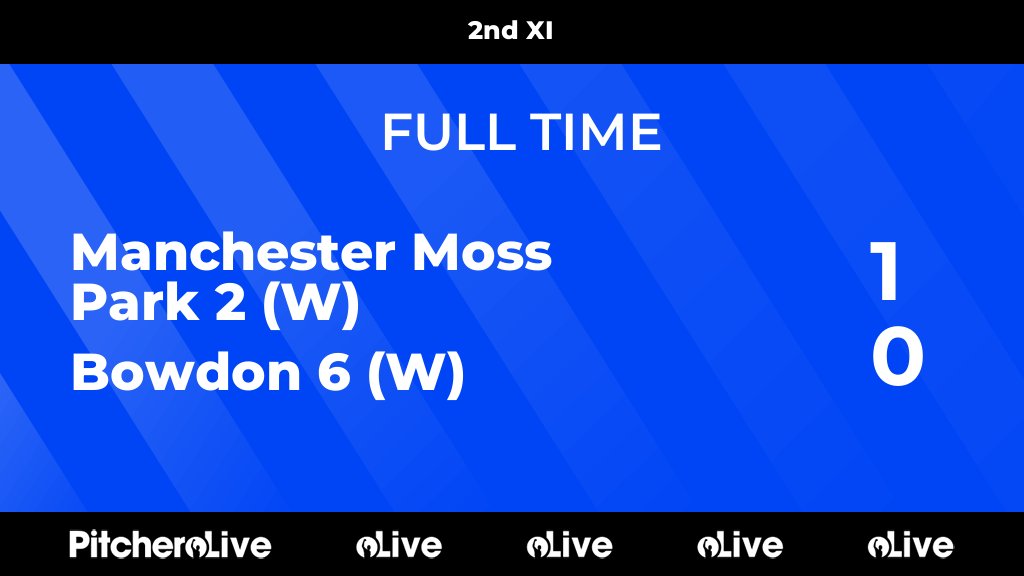 FULL TIME: Manchester Moss Park 2 (W) 1 - 0 Bowdon 6 (W)
#MANBOW #Pitchero
mossparkhockeyclub.co.uk/teams/136875/m…