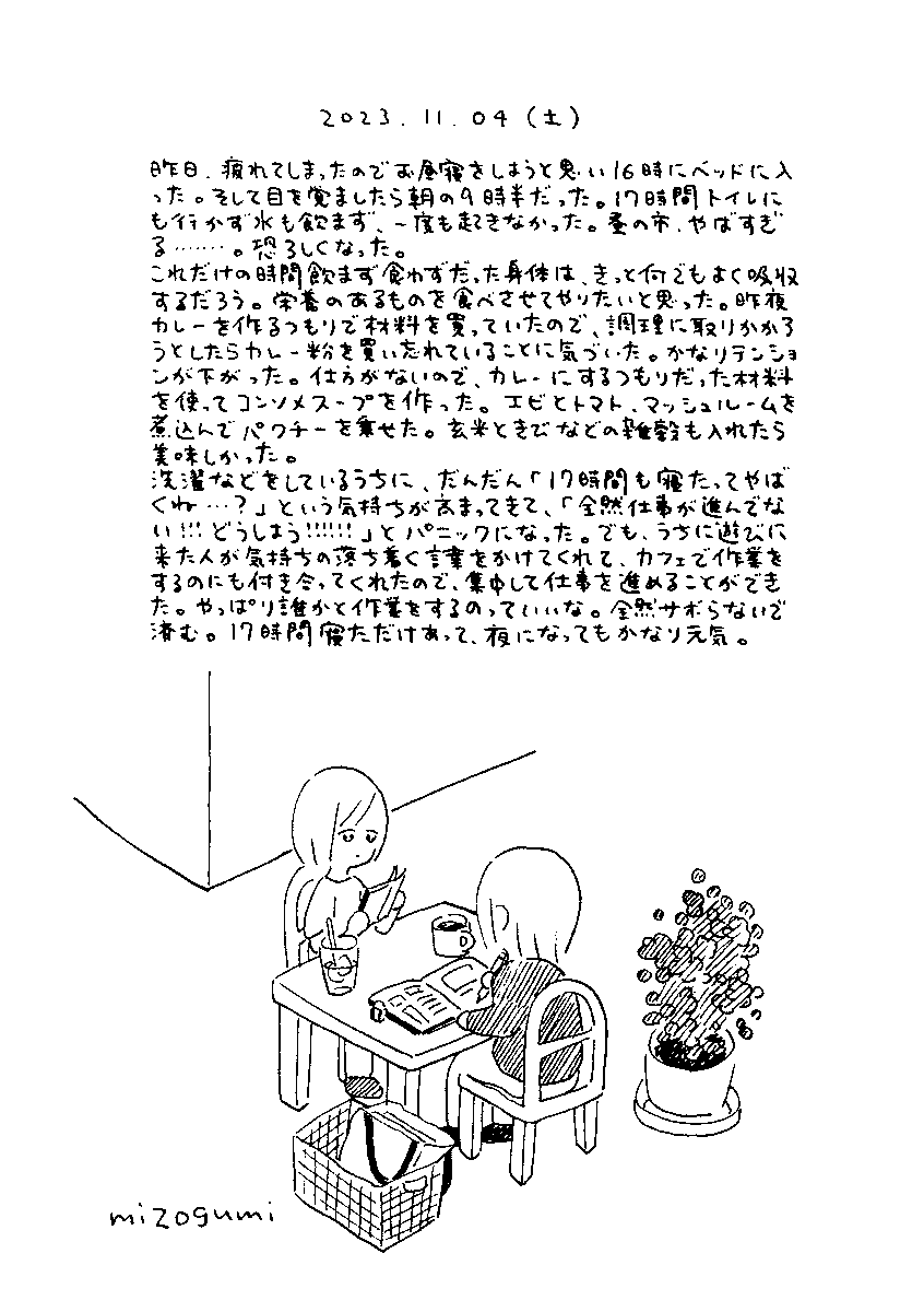 11/4の絵日記 