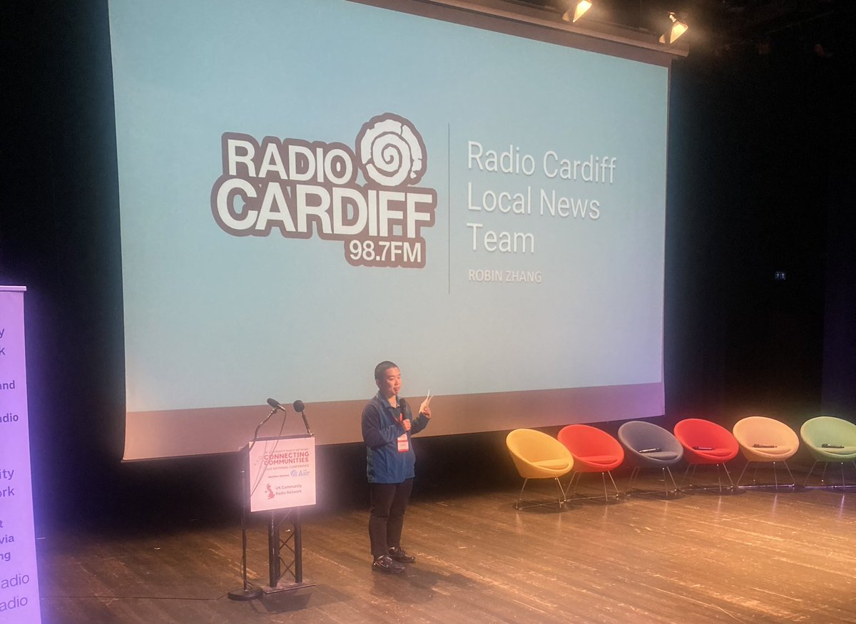 We’re talking news teams with Robin Zhang from @RadioCardiff during one of our lightning sessions this afternoon ⚡️📻 #UKCRNconnect