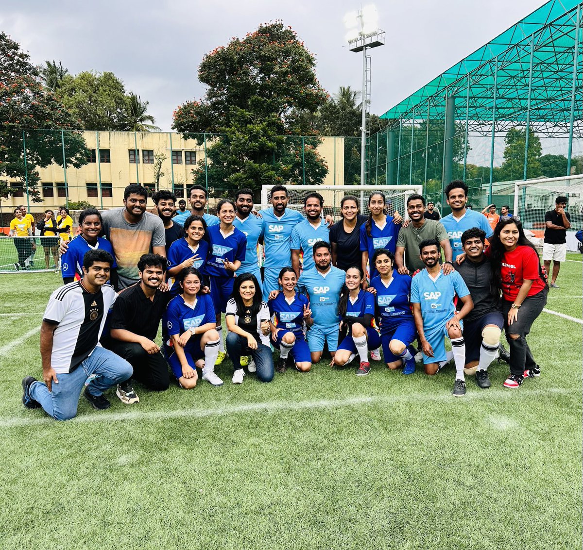 A proud day at South United Football Club (SUFC) at the 14th edition of Indo German Chamber of Commerce (IGCC) football championship. <a href="/SAP/">SAP</a>’s women team were the runners-up, &amp; our men’s team won the tournament! 🎊👏🏻  ~ with <a href="/gangadharansind/">Sindhu Gangadharan</a> 
#SUFC #IGCC #Lifeatsap #footballfever