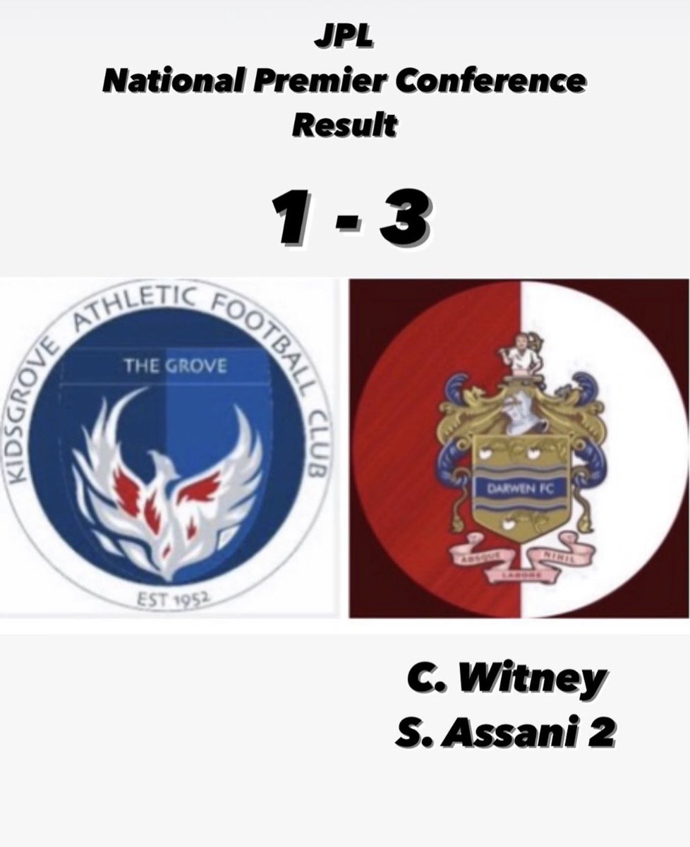 darwenfc_u23s's tweet image. Great start to our league campaign earlier away at Kidsgrove. Really pleasing to see the desire and determination all game. Thanks and good luck for the rest of the season @JplU13 @jpluk