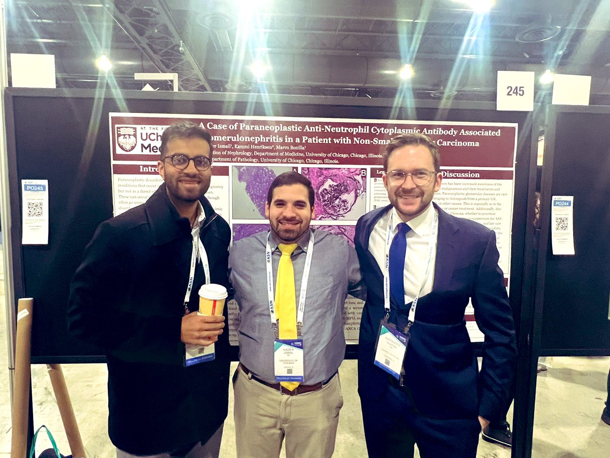 ‼️Our second year fellows enjoying <a href="/ASNKidney/">American Society of Nephrology</a> #KidneyWk