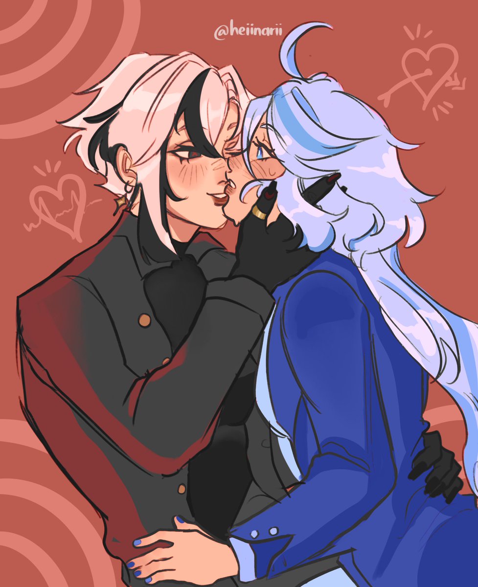 love french women yuri #Arlefuri #Focalors #Arlecchino