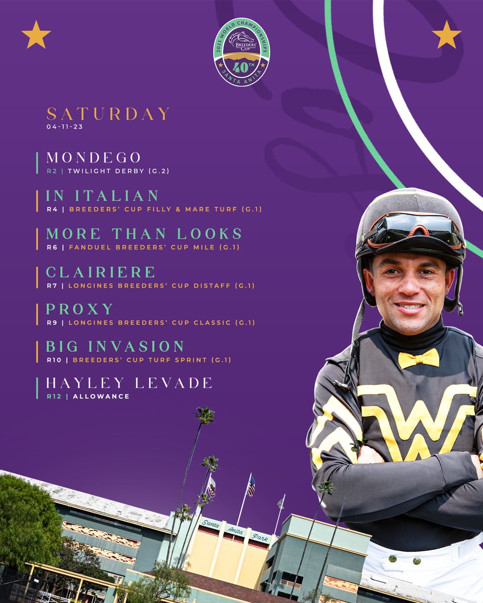 A big day ahead! 🙏🏼🐎 #BreedersCup #JR