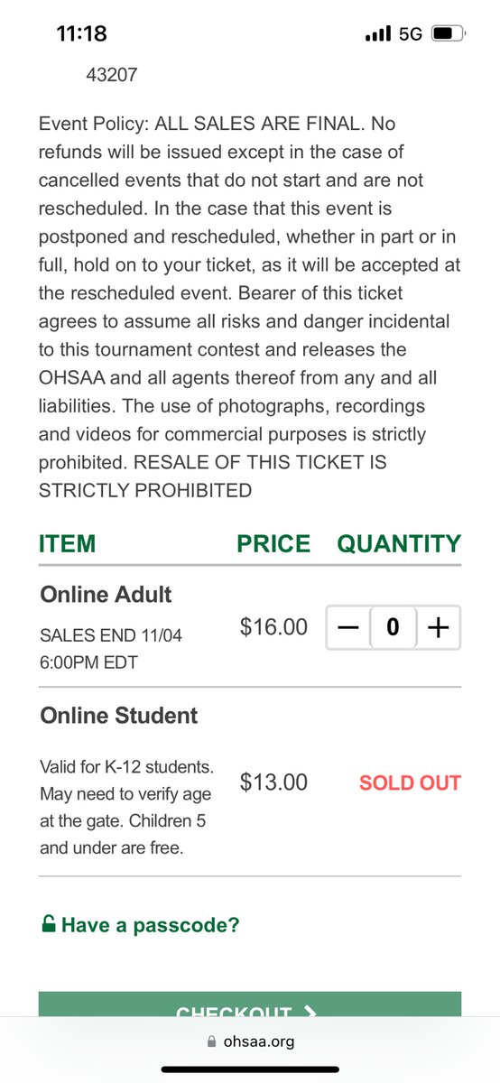 Another reason to love the OHSAA. We want students to support their friends….😳