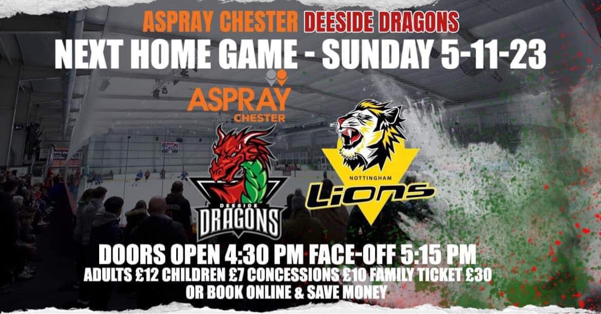 Who is joining us tomorrow? 🎆 Can we make it 7 in a row? Tickets 🎫 are on sale for this Sunday, Part 2 of the double header 🆚 The Nottingham Lions Book yours now and save money. ecom.roller.app/auraleisureand… #BeMoreDragon