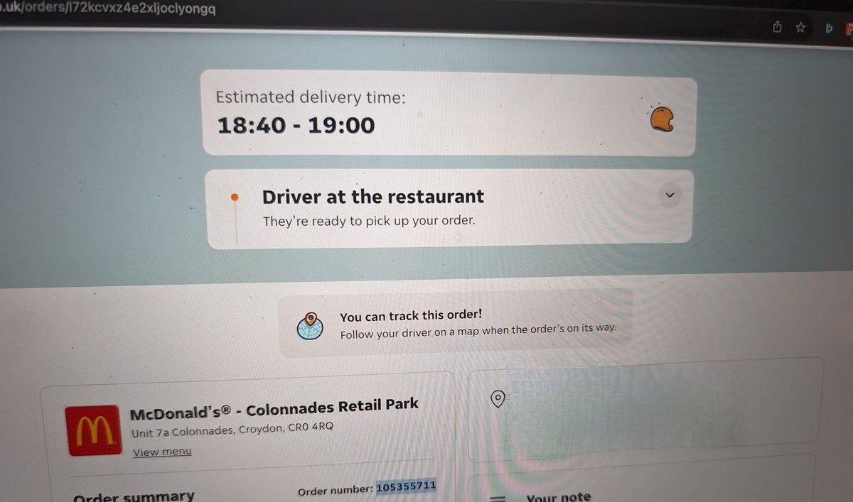 andybneville's tweet photo. So just when you thought @JustEatUK couldn't stoop any lower. Ordered last night 5.07pm first estimate 5.50 to 6pm not bad Friday night, then look almost 7pm??? Can't cancel online, JE lie about driver being there say he is on the way, cancel order and still charge me 100% https://t.co/Qf9ADnlhpN