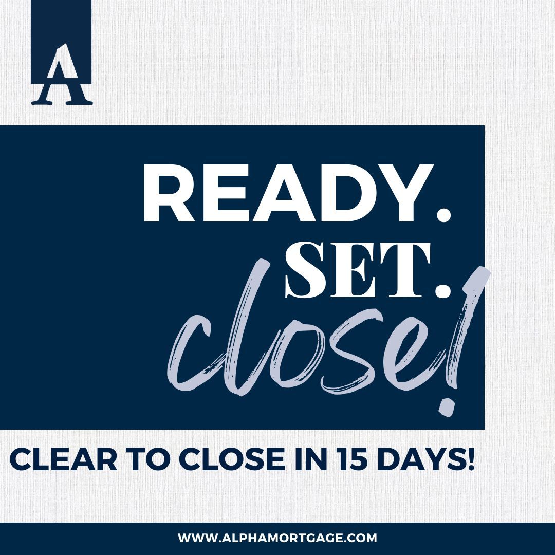At Alpha Mortgage, we close on time every time.
Reach out to us and one of our local experts can help you get clear to close in 15 days!
📞: (910) 256-8999
🌐: httwww.alphamortgage.com/contact-us
alphamortgage.com/contact-usAlph… #HomeBuyingTips #MortgageTips #ProudToServeNC #HomeBuyingMadeEasy