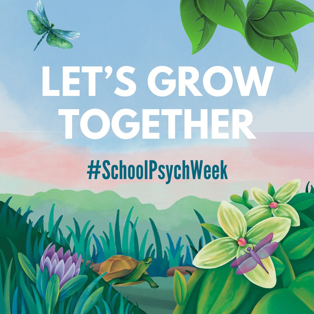 Next week is National School Psychology Week (NSPW)! We will highlight the important work school psychologists engage in to support our students. This years theme is “Let’s Grow Together,” inspired by growth as individuals and school communities in every season of life!