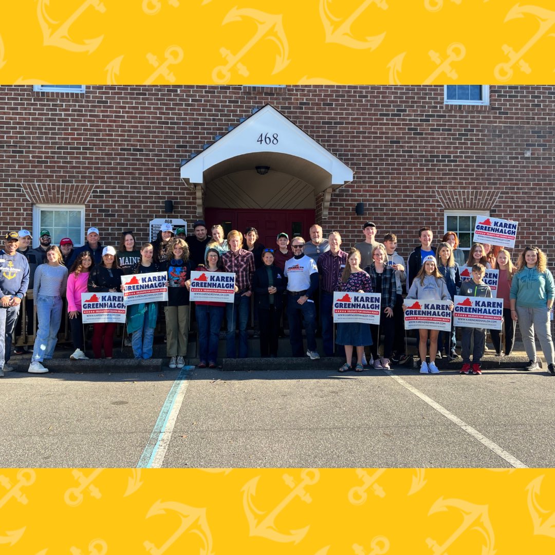 Kevin Adams (@kevinadamsva) on Twitter photo Teamwork makes the dream work. Kevin Adams & <a href="/KGreenhalghVB/">Karen Greenhalgh</a> teams are hard at work w/ support from Congresswoman @jenkiggans meeting voters to #HoldtheHouse & #FliptheSenate. Today’s the last day of early in-person early voting!
secureyourvotevirginia.com/early Teamwork makes the dream work. Kevin Adams & <a href="/KGreenhalghVB/">Karen Greenhalgh</a> teams are hard at work w/ support from Congresswoman @jenkiggans meeting voters to #HoldtheHouse & #FliptheSenate. Today’s the last day of early in-person early voting!
secureyourvotevirginia.com/early