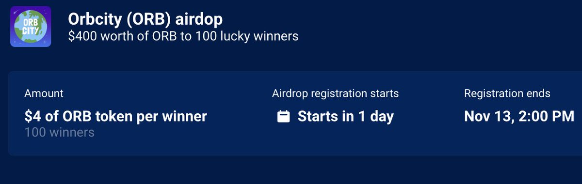 gnortiah's tweet photo. 🎮🏙️ Join the Orbcity (ORB) revolution! 
Register now for a chance to win free ORB tokens. 
Orbcity is an innovative Web3 city building game that merges gaming, DeFi, and NFTs. 
Don't miss out!
Link:  https://t.co/QS7jelfizh
#Orbcity #NFTs #crypto #metaverse https://t.co/gD4wapVNIB