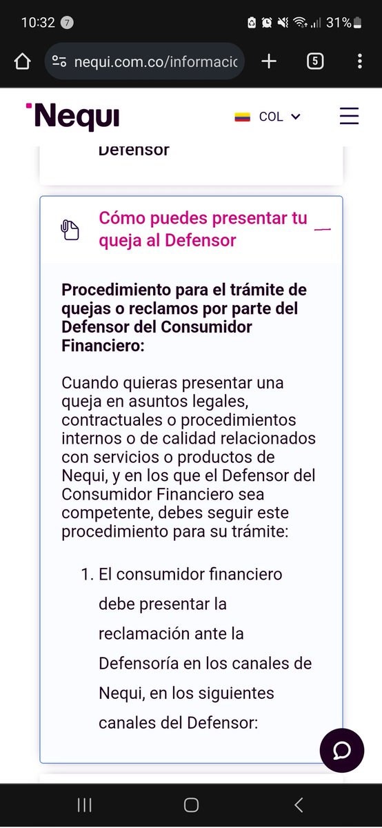 sefergo's tweet photo. @Nequi @SFCsupervisor @nequi Siempre dicen lo mismo y no resuelven. Que mal manejo le dan a esto. Me pusieron a voltear y quería hacer el trámite sencillo pero tocó acudir al defensor. @SFCsupervisor https://t.co/a5CbvbvLsM