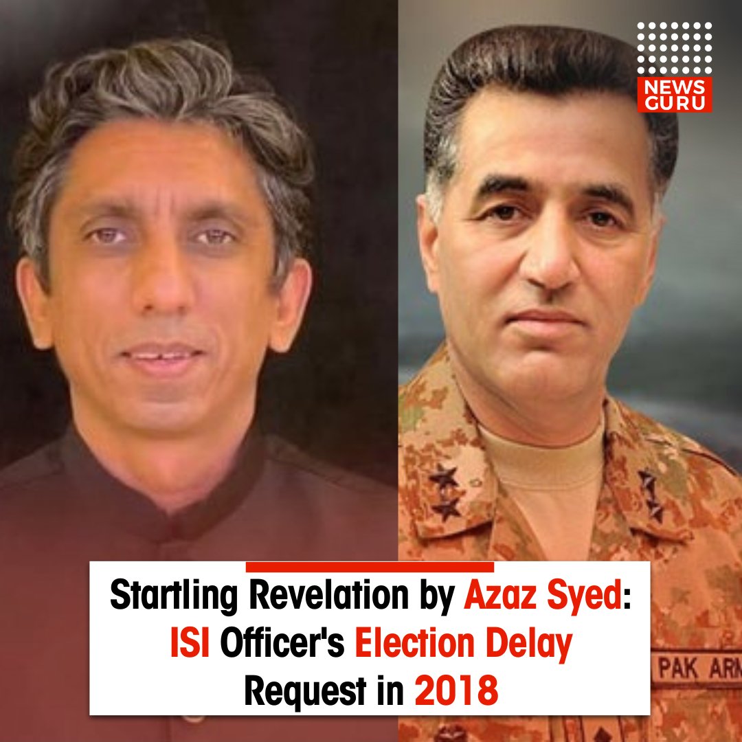 In a recent episode of his program 'Talkshock,' Azaz Syed delivered a bombshell revelation that had remained concealed from the Pakistani public.
Video Here: newsguru.pk/startling-reve…
#elections2018 #ISI #Revealed #politics #FaizHameed #azazsyed #NewsGuru