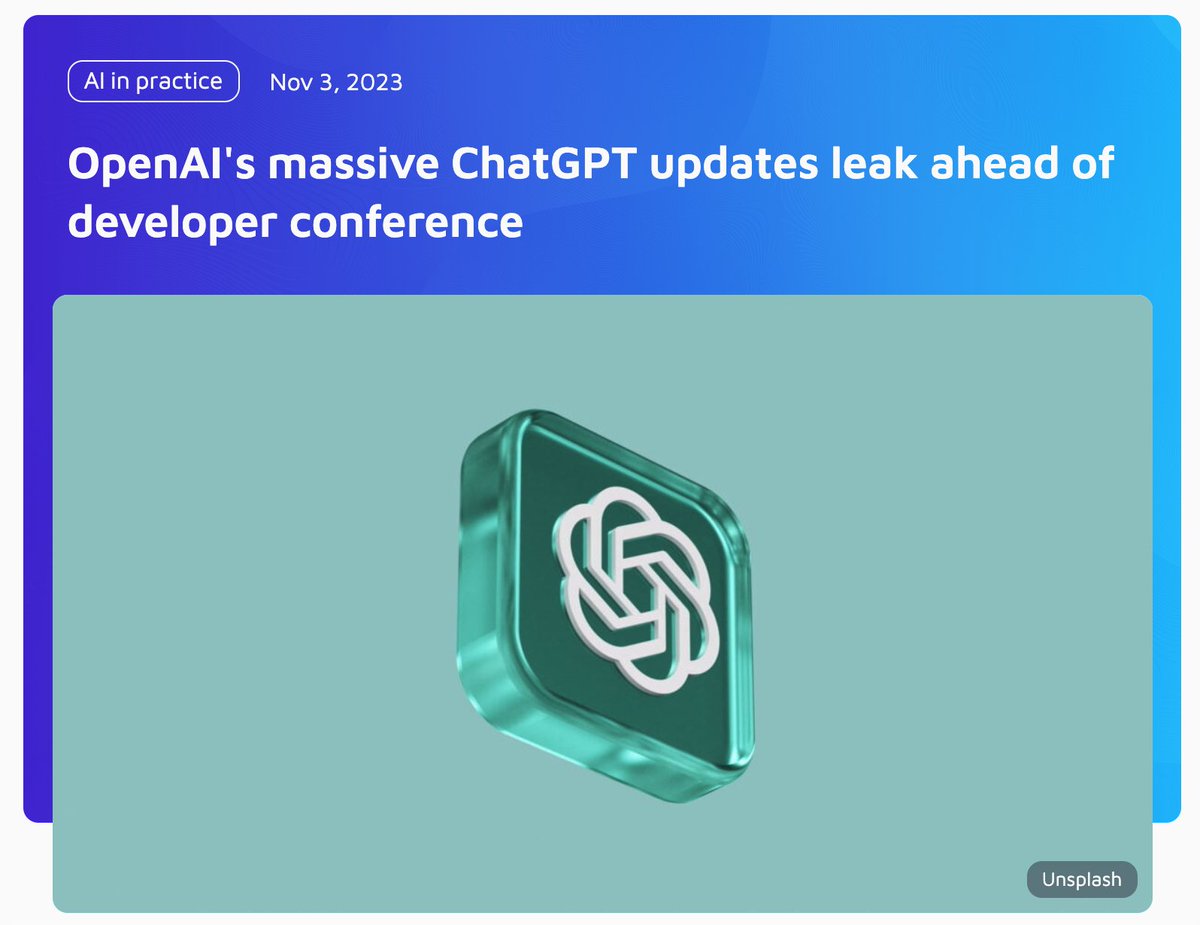 DrJimFan's tweet image. I'm going to OpenAI Dev Day! If the leaks are true, it'll be a pivotal moment for the AI consumer market:
OpenAI is becoming a full-blown UGC platform, where users can create and share any AI agents. It's a superset of RPA, Character AI, Plugin store, and much more. The…