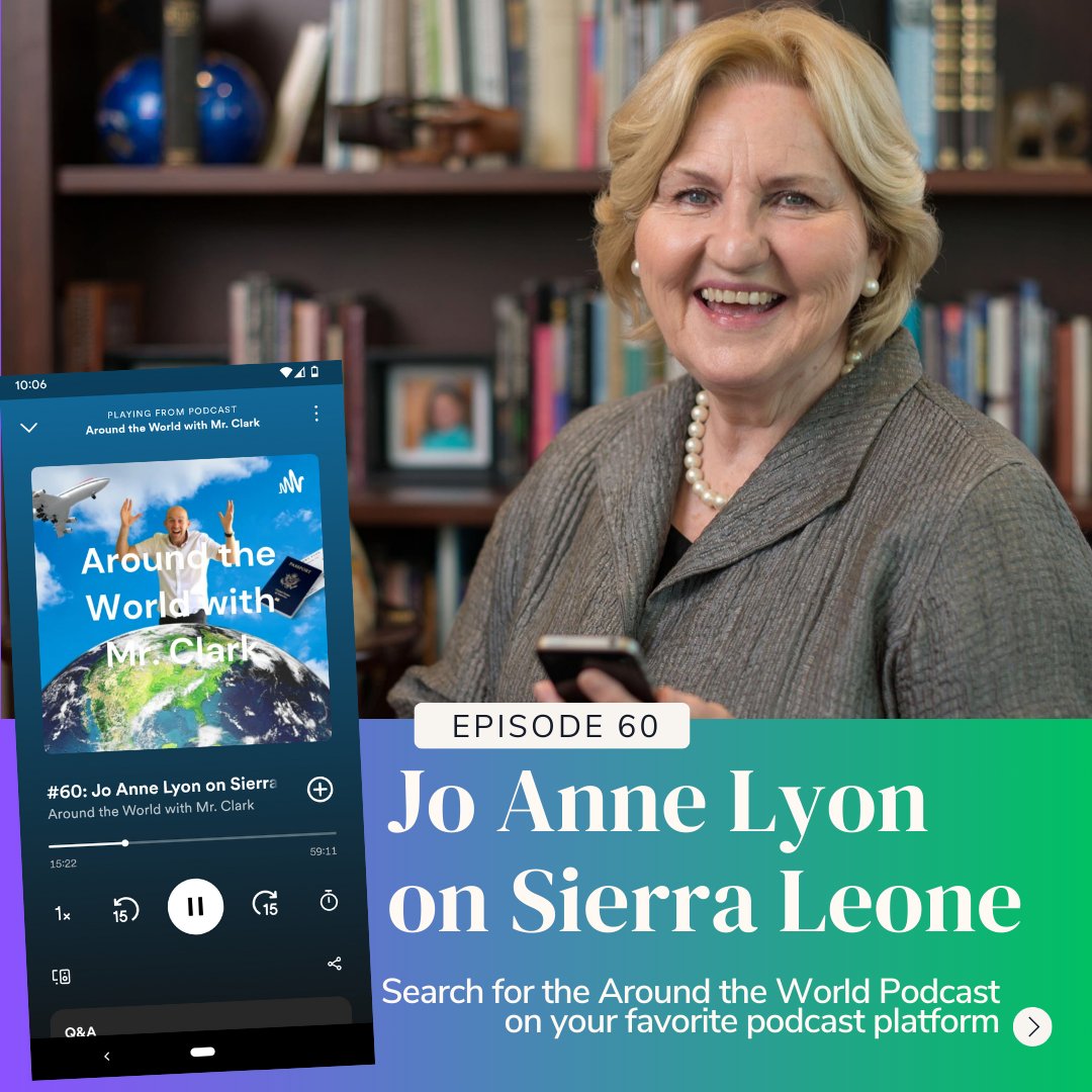 She's been to 88 countries, so how do you pick just one to talk about? <a href="/JoAnneLyonGS/">Jo Anne Lyon</a> is always an inspiration. Link to <a href="/Spotify/">Spotify</a> or search for Around the World on your favorite podcast platform. open.spotify.com/episode/0PTEBd…