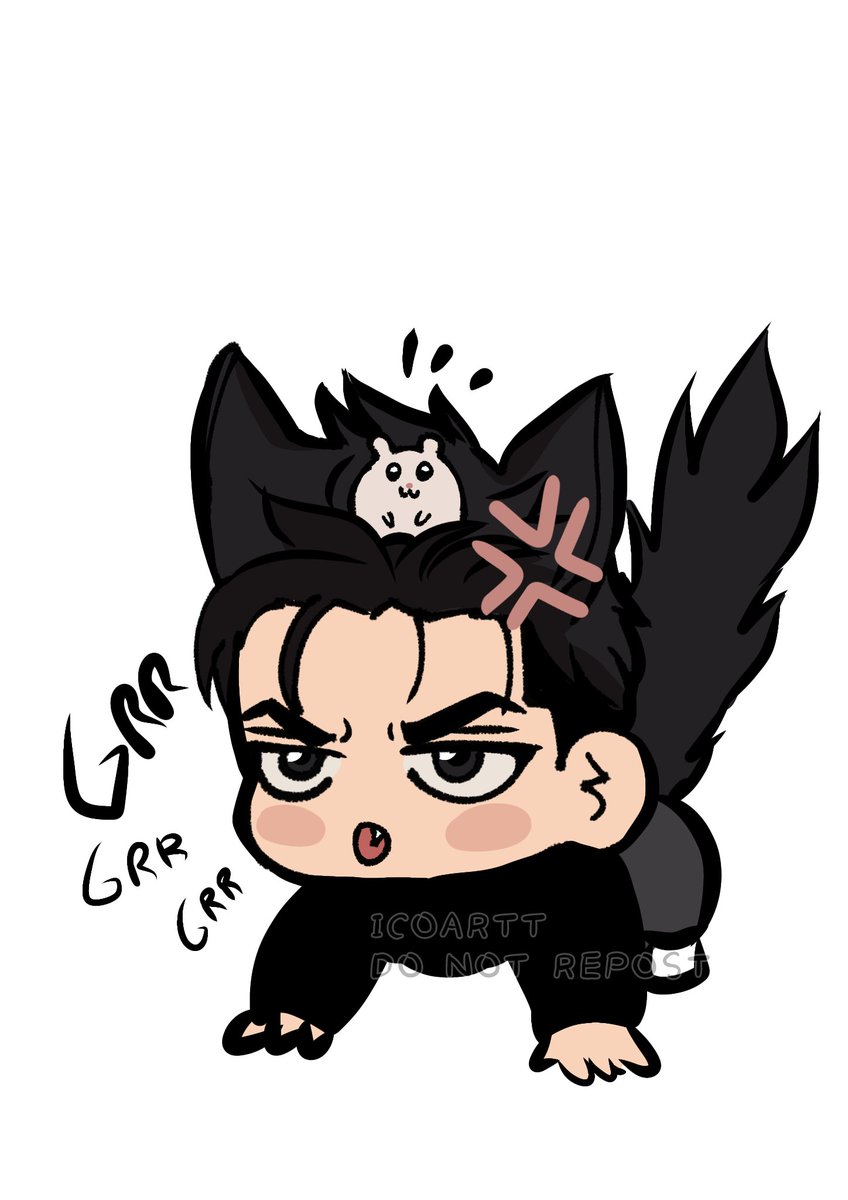 icoartt's tweet photo. 징크스  ‼️ Careful he is a dangerous wolf 🐺⚠️

Inspired by the merch. 

#Jinx #Jaekyung #JooJaekyung #KimDan #manhwa #Mingwa #징크스 #Heesung @_MinGwa https://t.co/R5yZO1ZMjm