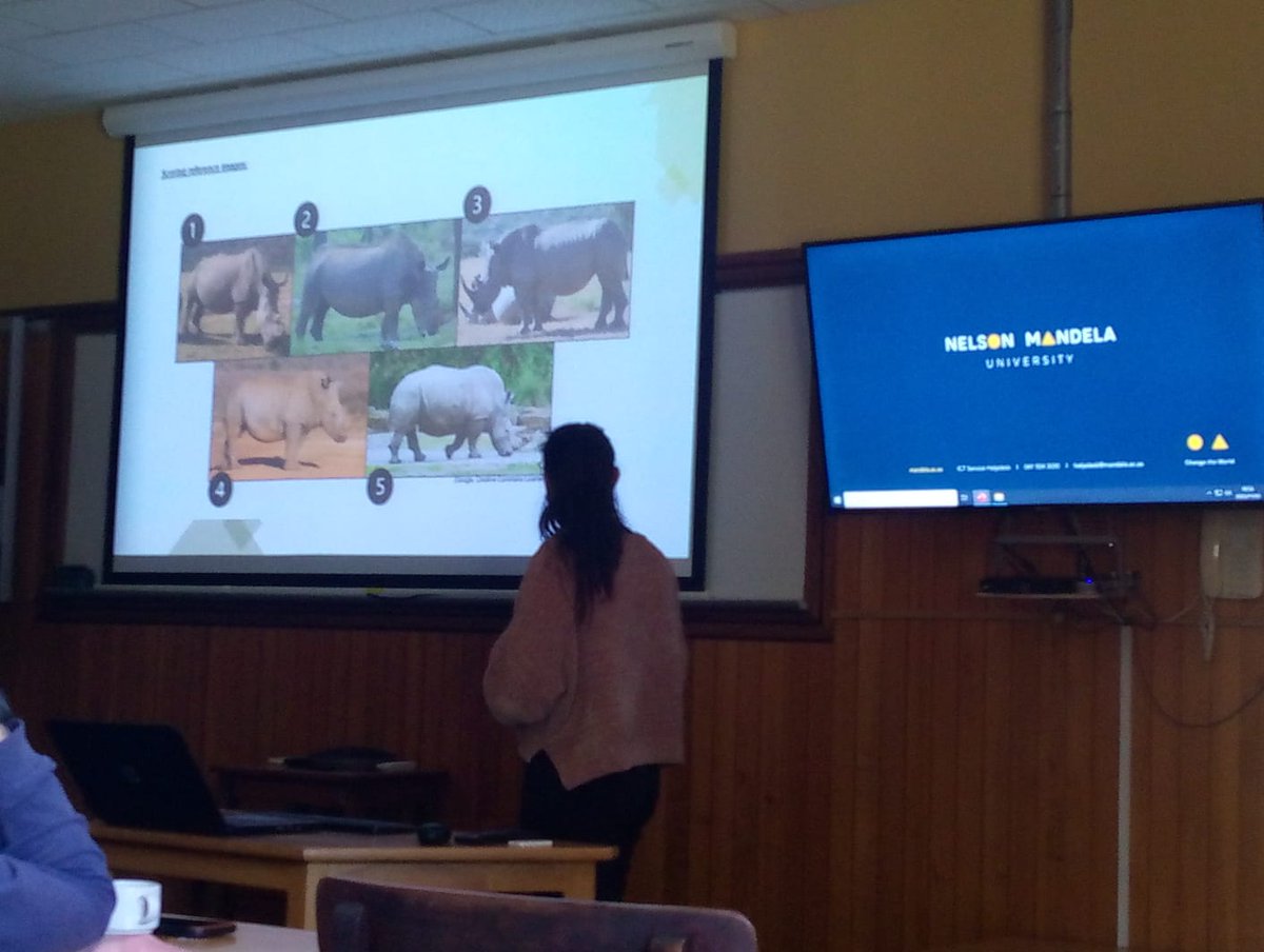 Congratulations to our Honours cohort who presented their final research projects this week! 🥳 All had fantastic projects & great to see their hard work pay off! 🤩 From carnivore carcass interactions & rhino body conditioning to pop. densities of spotted hyaena & 🐆! 🦁🦏🇿🇦🇱🇰