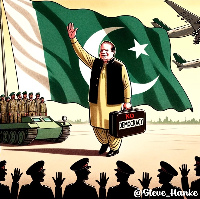 #PAKWatch:

With his return to Pakistan, former 3x PM Nawaz Sharif lugs HEAVY POLITICAL BAGGAGE.