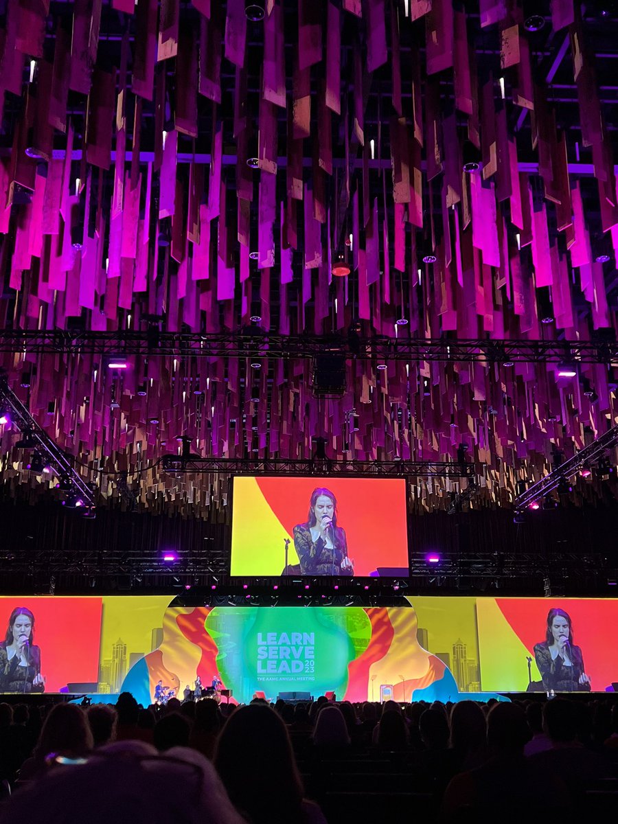 “<a href="/AAMCtoday/">AAMC</a> believes music heals”. Julia Keefe (Native American jazz vocalist) Quartet starting off the conference on a beautiful note 🎶