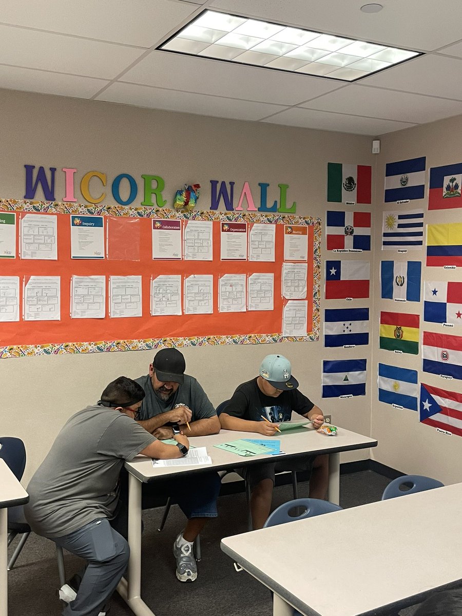 AVID Family Night at Rancho Viejo Middle School! Discussing College Readiness and Financial Opportunities with families, while also having some family fun. <a href="/AVIDRivCo/">AVID Riverside County (ARC)</a> #husd #avid