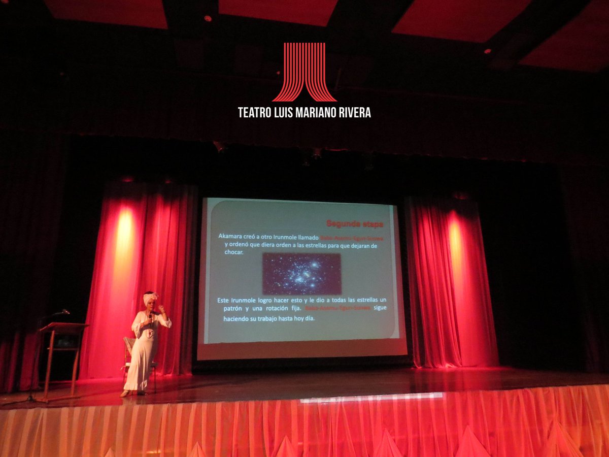 TeatroLMRSucre's tweet photo. Hoy en el Teatro Luis Mariano Rivera, los Licenciados Warner Barreto y Gladys Quintero nos iluminaron sobre la religión Ifá Orisa, la filosofía y espiritualidad Yorúba y su influencia en las religiones afroamericanas. Una conferencia fascinante y enriquecedora.  #Yoruba https://t.co/pdjUBsbPWv