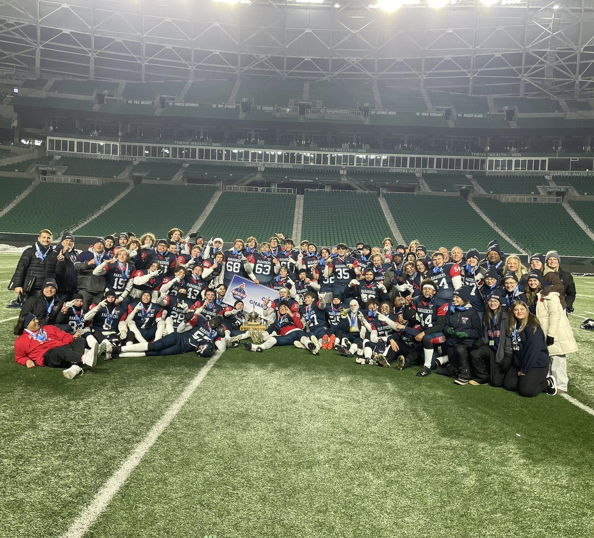 GeneMakowsky's tweet photo. Hard fought victory for miller in the city high school football final. Both teams played their hearts out. https://t.co/IuE1N6o37A