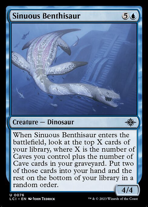 DieselHS112's tweet photo. @Intrepid_Tautog This is my pick, it looks like a slower format and this guy will win a lot of games because I think it won’t be that hard to get a few caves in play. https://t.co/w9AS5k74VD