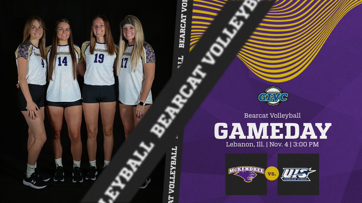 🏐🐾 GAME DAY! Come out to the MPCC to celebrate Senior Day with @McKvolleyball! ⏰ 3:00 📍 Lebanon, Ill. 🆚 @UISVolleyball 🏟 MPCC 📺glvcsn.com/mckendree 📊 tinyurl.com/yren4nbn #BearcatsUnleashed