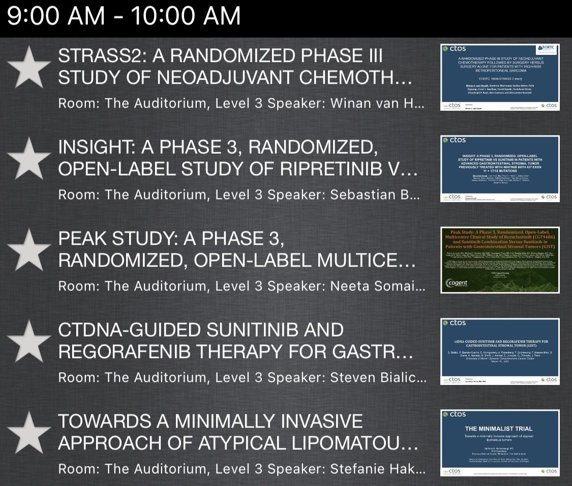 Liz Connolly (@drlizconnolly) on Twitter photo Excellent Trials in Progress session at #CTOS2023 this AM. Exciting to hear of many recruiting #sarcoma & #GIST trials
š to all speakers & attendees joining after last nights festivities
- <a href="/JTrentMDPhD/">Jon Trent, MD, PhD</a> āIt was hard to get a taxi at 8am from Guinness storehouseāš¤£
@seppobauer Excellent Trials in Progress session at #CTOS2023 this AM. Exciting to hear of many recruiting #sarcoma & #GIST trials
š to all speakers & attendees joining after last nights festivities
- <a href="/JTrentMDPhD/">Jon Trent, MD, PhD</a> āIt was hard to get a taxi at 8am from Guinness storehouseāš¤£
@seppobauer